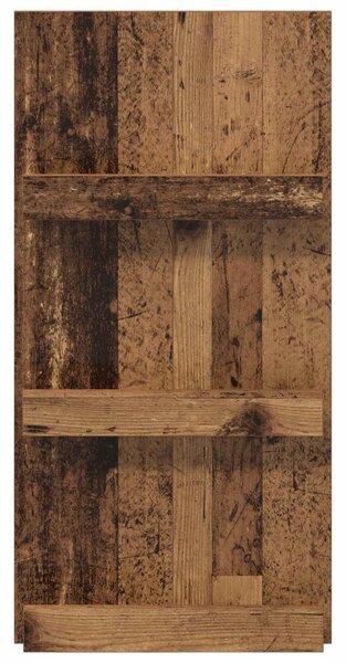 Magazin állvány polcokkal Öreg fa 51 x 11 x 102 cm Faanyag