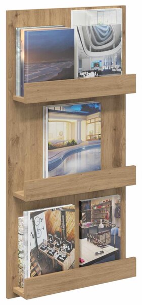 Magazin állvány Artisan tölgy 51 x 11 x 102 cm Faanyag