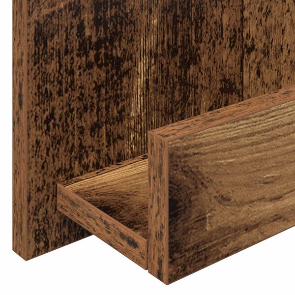 Magazin állvány polcokkal Öreg fa 43 x 11 x 102 cm Faanyag