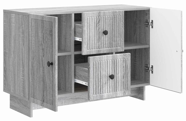 VidaXL Széf fiókkal Szürke Sonoma 89 x 34,5 x 60 cm Szerelt Fa