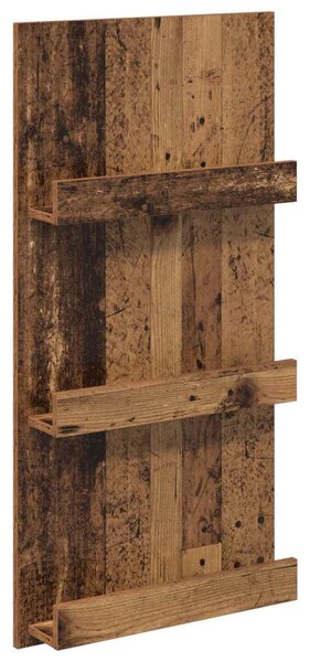 Magazin állvány polcokkal Öreg fa 51 x 11 x 102 cm Faanyag
