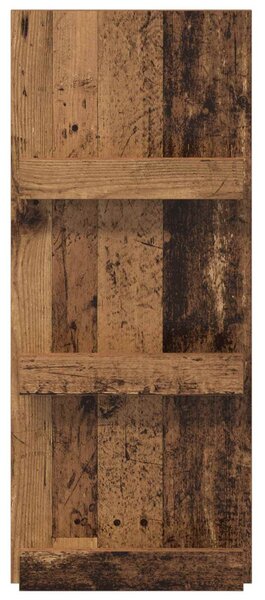 Magazin állvány polcokkal Öreg fa 43 x 11 x 102 cm Faanyag