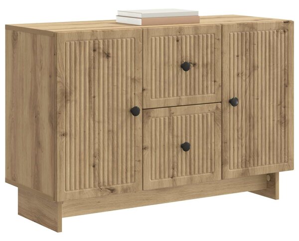 VidaXL Széf Kézműves Tölgy 89 x 34,5 x 60 cm Szerelt Fa
