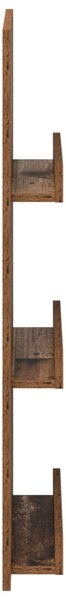 Magazin állvány polcokkal Öreg fa 43 x 11 x 102 cm Faanyag