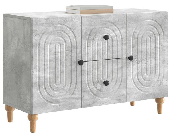 VidaXL TV szekrény fiókkal Betonszürke 89 x 34,5 x 60 cm Szerelt Fa