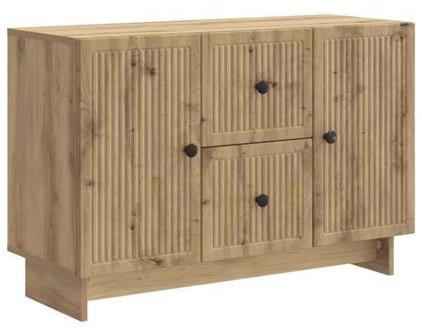 VidaXL Széf Kézműves Tölgy 89 x 34,5 x 60 cm Szerelt Fa