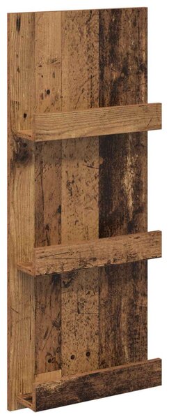 Magazin állvány polcokkal Öreg fa 43 x 11 x 102 cm Faanyag