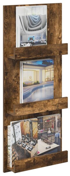 Magazin állvány Füstölt tölgy 43 x 11 x 102 cm Faanyag