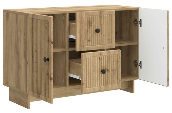 VidaXL Széf Kézműves Tölgy 89 x 34,5 x 60 cm Szerelt Fa