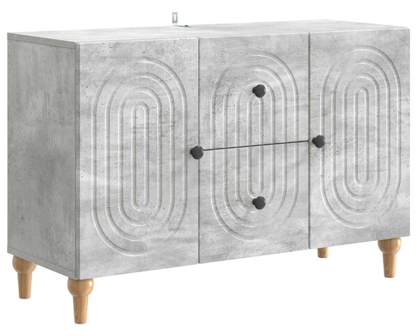 VidaXL TV szekrény fiókkal Betonszürke 89 x 34,5 x 60 cm Szerelt Fa