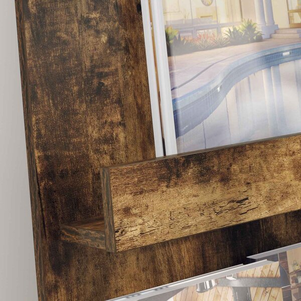 Magazin állvány Füstölt tölgy 43 x 11 x 102 cm Faanyag