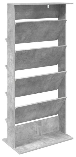 Magazin állvány polcokkal Beton Szürke 70 x 41 x 156 cm Faanyag