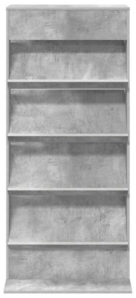 Magazin állvány polcokkal Beton Szürke 70 x 41 x 156 cm Faanyag
