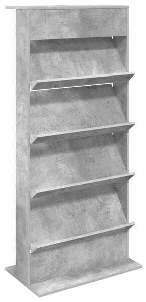 Magazin állvány polcokkal Beton Szürke 70 x 41 x 156 cm Faanyag