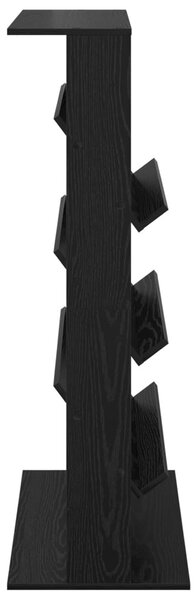 Magazin állvány Fekete tölgy 70 x 41 x 126 cm Szerelt Fa