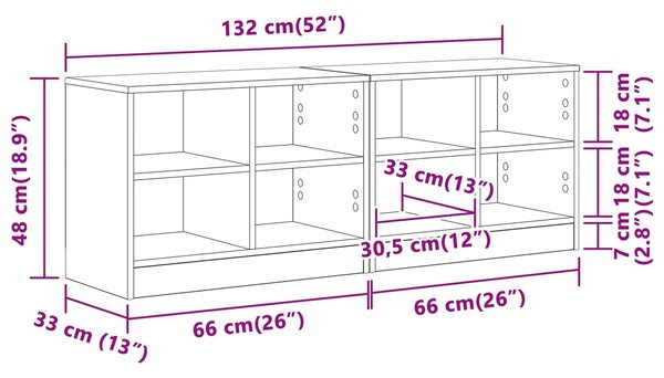 VidaXL Ágyat tartó szekrény 2 db Fehér 66 x 33 x 48 cm Szerelt Fa