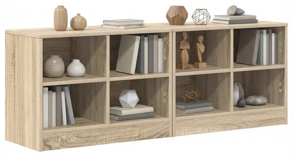 VidaXL Ágyat tartó szekrény 2 pcs Sonoma Tölgy 66 x 33 x 48 cm