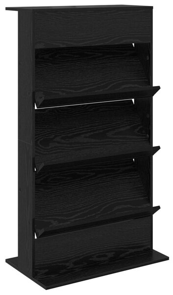 Magazin állvány Fekete tölgy 70 x 41 x 126 cm Szerelt Fa