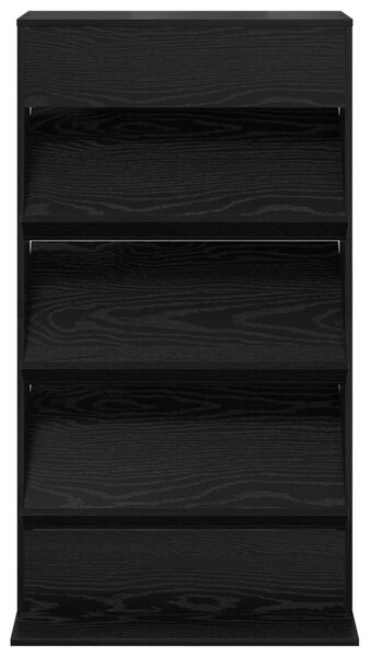 Magazin állvány Fekete tölgy 70 x 41 x 126 cm Szerelt Fa