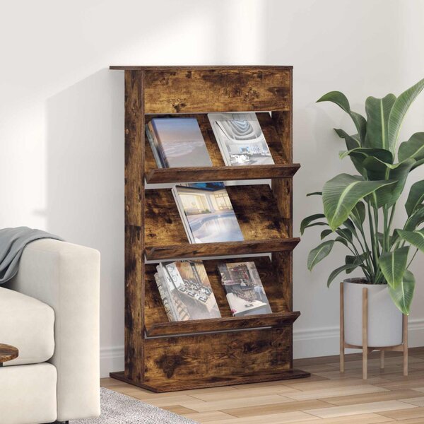 Magazin állvány Füstölt tölgy 70 x 41 x 126 cm Faanyag