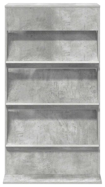 Magazin állvány polcokkal Beton Szürke 70 x 41 x 126 cm Faanyag