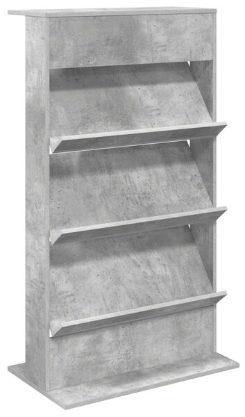 Magazin állvány polcokkal Beton Szürke 70 x 41 x 126 cm Faanyag