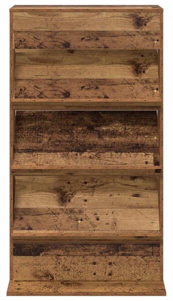 Magazin állvány polcokkal Öreg fa 70 x 41 x 126 cm Faanyag