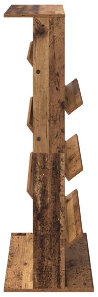 Magazin állvány polcokkal Öreg fa 70 x 41 x 126 cm Faanyag