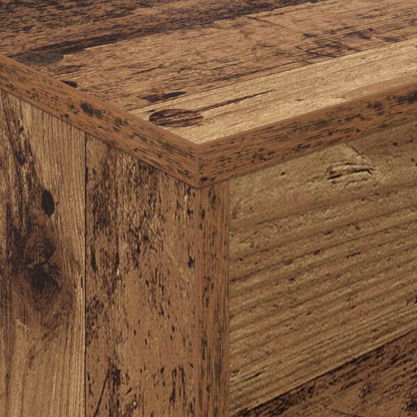 Magazin állvány polcokkal Öreg fa 70 x 41 x 126 cm Faanyag