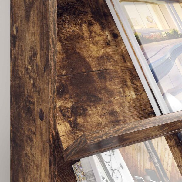 Magazin állvány Füstölt tölgy 70 x 41 x 96 cm Szerelt Fa