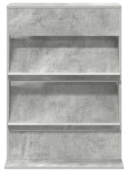 Magazin állvány polcokkal Beton Szürke 70 x 41 x 96 cm Faanyag