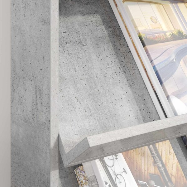 Magazin állvány polcokkal Beton Szürke 70 x 41 x 96 cm Faanyag