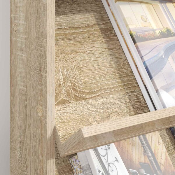 Magazin állvány polcokkal Sonoma tölgy 70 x 41 x 96 cm Faanyag