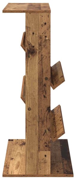 Magazin állvány polcokkal Öreg fa 70 x 41 x 96 cm Faanyag