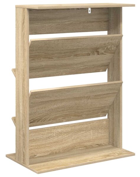 Magazin állvány polcokkal Sonoma tölgy 70 x 41 x 96 cm Faanyag