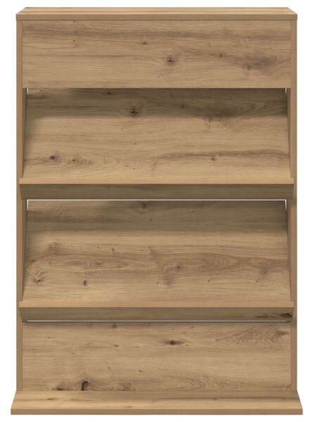 Magazin állvány polcokkal Artisan tölgy 70 x 41 x 96 cm Faanyag