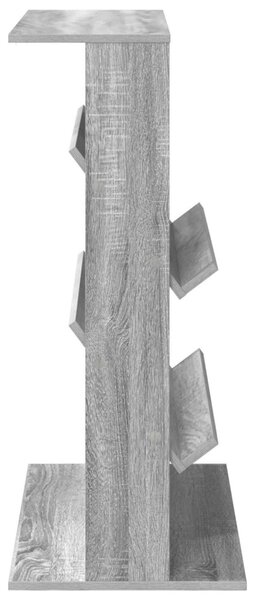Magazin állvány polcokkal Szürke Sonoma 70 x 41 x 96 cm Faanyag