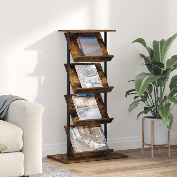 Magazin állvány Füstölt tölgy 68 x 40 x 123.5 cm Faanyag