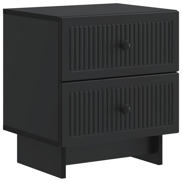 VidaXL Éjjeliszekrény 2 pcs Fekete 43 x 34,5 x 47,5 cm Szerelt Fa