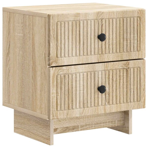 VidaXL Éjjeliszekrény fiókkal 2 pcs Sonoma Tölgy 43 x 34,5 x 47,5 cm