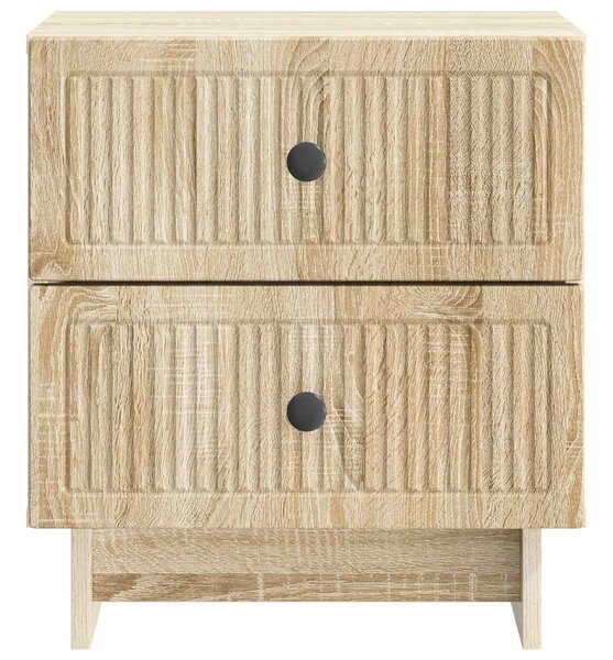 VidaXL Éjjeliszekrény fiókkal 2 pcs Sonoma Tölgy 43 x 34,5 x 47,5 cm