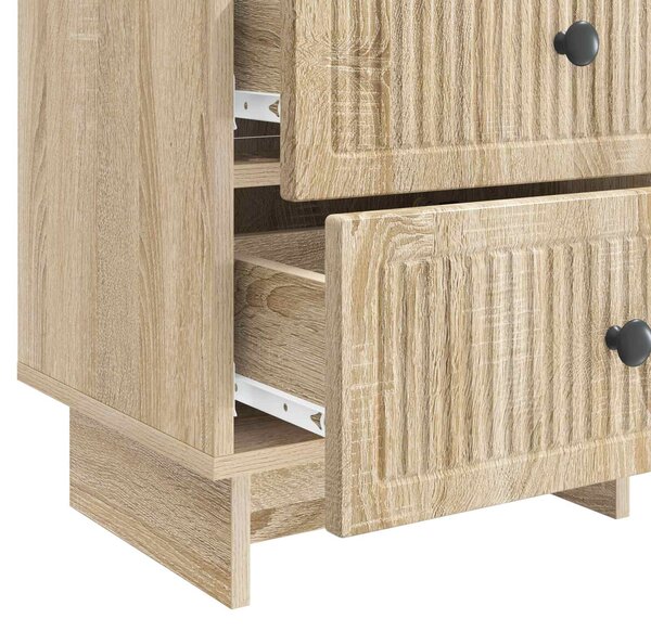 VidaXL Éjjeliszekrény fiókkal 2 pcs Sonoma Tölgy 43 x 34,5 x 47,5 cm