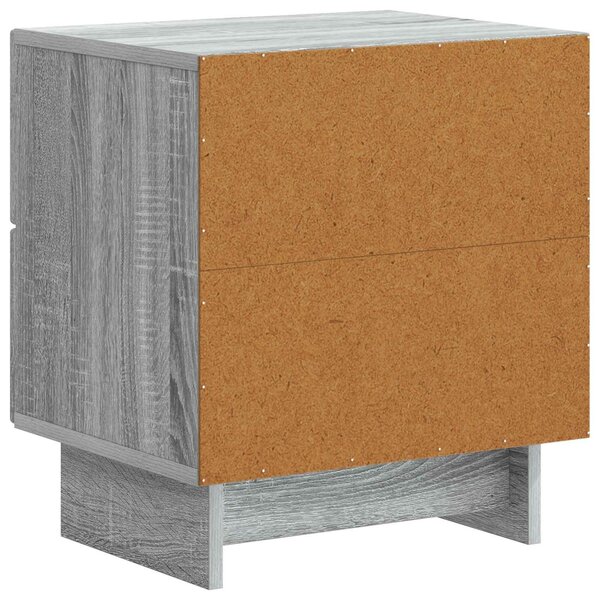 VidaXL Éjjeliszekrény fiókkal 2 pcs Szürke Sonoma 43 x 34,5 x 47,5 cm