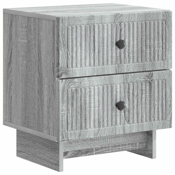 VidaXL Éjjeliszekrény fiókkal 2 pcs Szürke Sonoma 43 x 34,5 x 47,5 cm