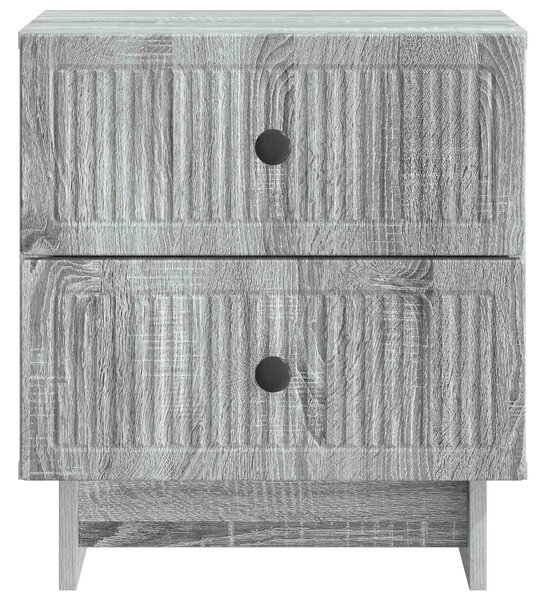 VidaXL Éjjeliszekrény fiókkal 2 pcs Szürke Sonoma 43 x 34,5 x 47,5 cm