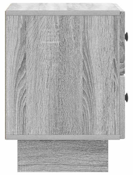 VidaXL Éjjeliszekrény fiókkal 2 pcs Szürke Sonoma 43 x 34,5 x 47,5 cm