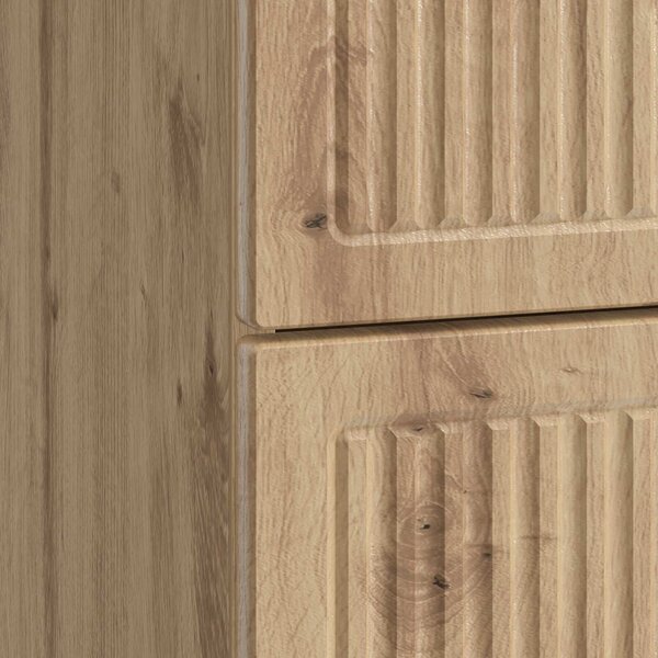 VidaXL Éjjeliszekrény fiókkal 2 pcs Kézműves Tölgy 43 x 34,5 x 47,5 cm