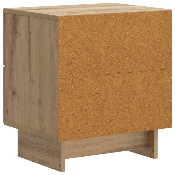 VidaXL Éjjeliszekrény fiókkal 2 pcs Kézműves Tölgy 43 x 34,5 x 47,5 cm