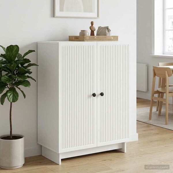 VidaXL Széf Fehér 66 x 34,5 x 90 cm Szerelt Fa