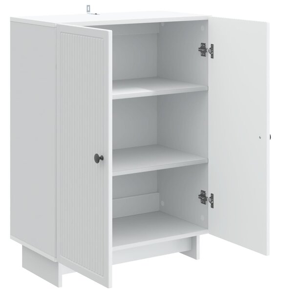 VidaXL Széf Fehér 66 x 34,5 x 90 cm Szerelt Fa